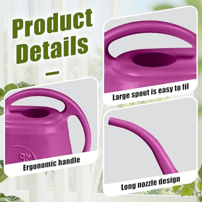 Plant Watering Can - 1/2 Gallon - Rose Red - color: Rose Red