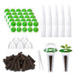 Hydroponic Pods Kit, Compatible with AeroGarden, 201Pcs - size: 201pcs-50 Grow Sponges&Labels&Baskets&Domes