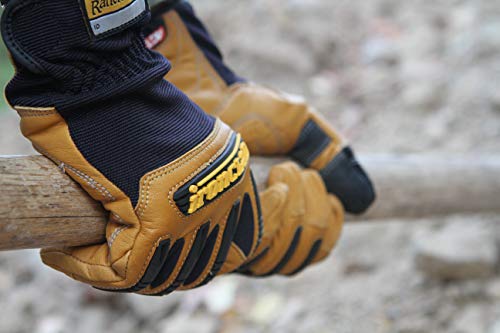 Ranchworx Leather Gloves, Black/Tan, X-Large - size: X-Large (Pack of 1)