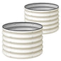 SnugNiture 2×2×1.5 FT 2 PCS Round Raised Garden Bed Outdoor,White - color: White, size: 2×2×1.5ft(2 Pack)