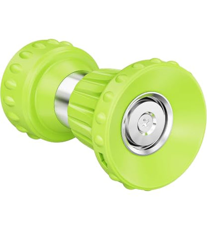 HOSUN Fireman Hose Nozzle, Adjustable Garden Hose Sprayer, Green - color: Green