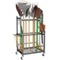 WALMANN Garden Tool Organizer with Wheels, Rakes/Shovels/Yard Tools Stand - style: Medium-stand