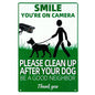 Please Clean Up After Your Dog Metal Yard Sign, No Pooping - color: Color07