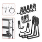 WALMANN Garage Storage Hooks, Wall Mount Utility Hooks for Tools, Black - style: Black Hook