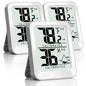 AyayaBoss 3 Pack Room Thermometer Indoor Hygrometer - color: white