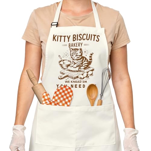 Sourdough Apron Gifts for Bakers, Adjustable Apron, Gifts for Bread Bakers, Perfect for Baking Cooking - color: Style-4