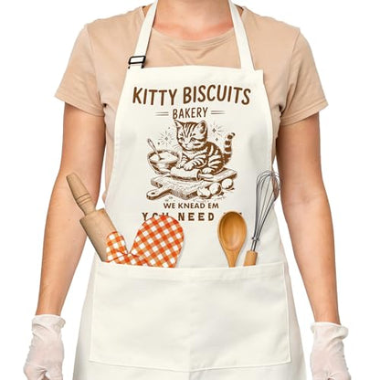 Sourdough Apron Gifts for Bakers, Adjustable Apron, Gifts for Bread Bakers, Perfect for Baking Cooking - color: Style-4