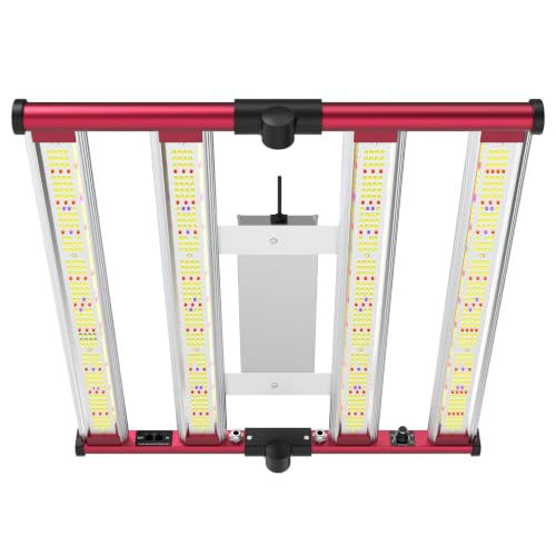 AGLEX 240W LED Grow Lights UV IR Grow Lights for Indoor Plants with 780PCS Diodes Daisy Chain Foldable & Dimmable Full Spectrum Commercial Hydroponic Growing Lamp 3x3/4x4 Grow Tent - size: S(M240)