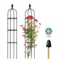 2 Pack 5Ft Tall Garden Obelisk Trellis for Climbing Plants Outdoor - size: 5 Ft（2Pcs）