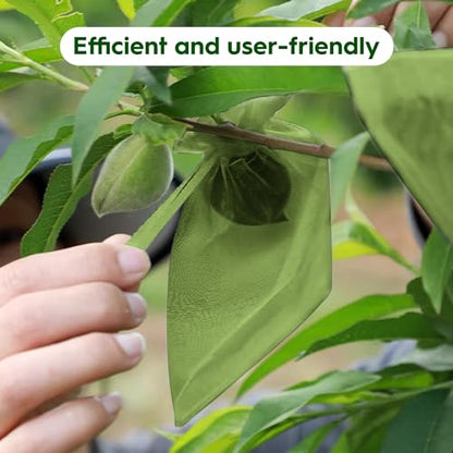 100 PCS 8"x12" Fruit Protection Bags, Reusable Fruit Tree Netting Bags