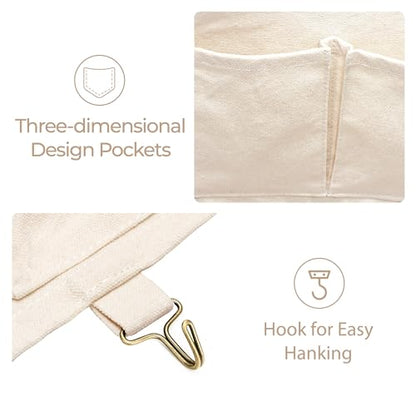 Canvas Wall Organizer for Garden Tool, Hand Tools, Stationery, Craft Items and Sewing Supplies,Natural