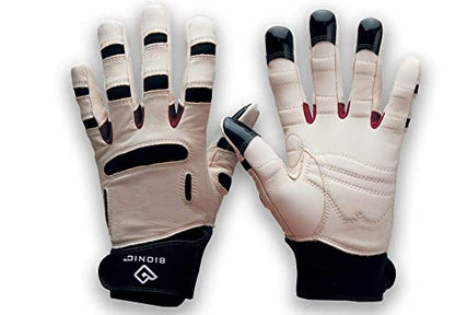 Bionic ReliefGrip Premium Leather Gardening Gloves - size: Medium, style: Women