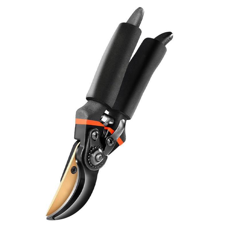 8" Professional Premium SK5 Bypass Pruning Shears, Hand Pruners, Garden Clippers.
