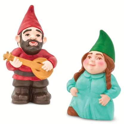 Safari Ltd. Gnome Family TOOB, 6 Mini Figurines, Garden Gnomes and Fairy Garden Accessories, Whimsical Fantasy Figures, Kids Toy Set and Collector Gift, Ages 3+