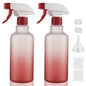 Spray Bottles 16.9oz/500ml Plastic - color: Red
