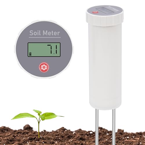 LUVCOSY Professional Soil pH Pen – Calibration-Free Digital Tester for Gardens & Lawns GSph-w-LCR