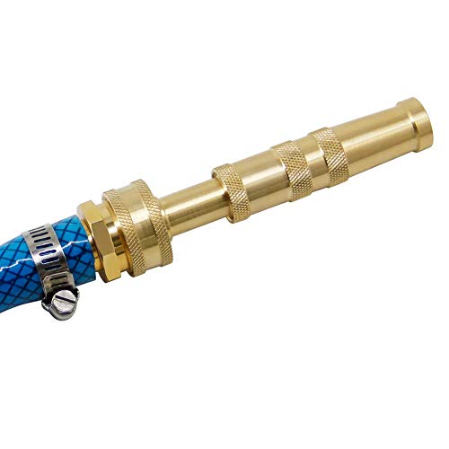 Twinkle Star Heavy-Duty Brass Adjustable Twist Hose Nozzle, 2 Pcs - color: Nozzle Twist 2 Pack