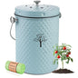 AOSION Countertop Kitchen Odorless Compost Bin with Removable Inner Bucket - color: Blue