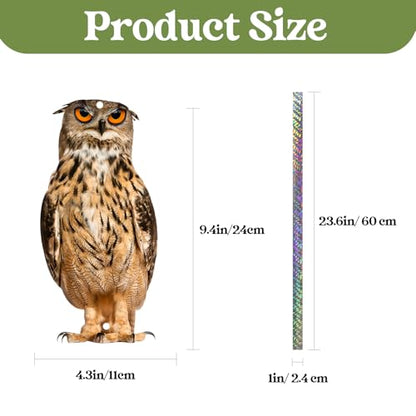 Owl to Keep Pigeons Away, 3 Pack Fake Owls to Scare Pigeon - color: Angry Owls 3pc