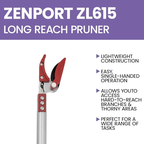 Long Reach Telescopic Pruner, Extends 33.5 to 50.5-Inch - 3 Pack