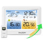 Raddy WM6 Wireless Weather Station, Rechargeable Battery Console - color: White