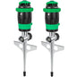 [2 Pack] RESTMO Gear Drive Sprinkler with Metal T-Spike Base,Green - color: Green, size: 2 Pack