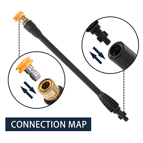 JOEJET Pressure Washer Replacement Gun with Jet Wand and 5 Nozzle Tips