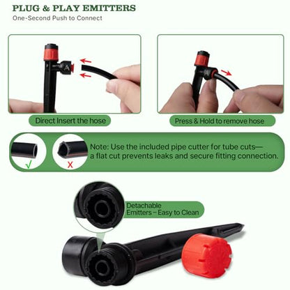 Anleolife 230FT Drip Irrigation System Kit, Complete Garden Watering System - style: 230FT All-Around Kit