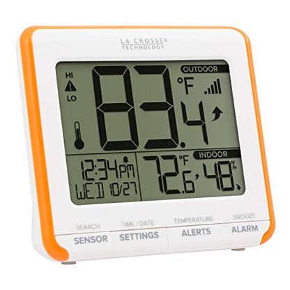 La Crosse Technology 308-179OR Wireless Temperature Humidity Station with Trends & Alerts