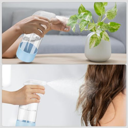 Glass Spray Bottles - 2 Pack 16 oz Clear Spray Bottles with Silicone Sleeve - color: Blue