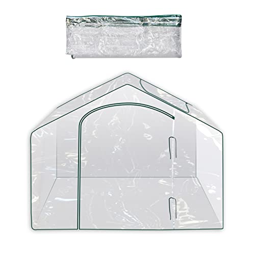 BenefitUSA Replacement Cover for 5.9' x 3.5' x 5' Outdoor Plants Greenhouse Plant Flower Garden Green Hous-Cover Only