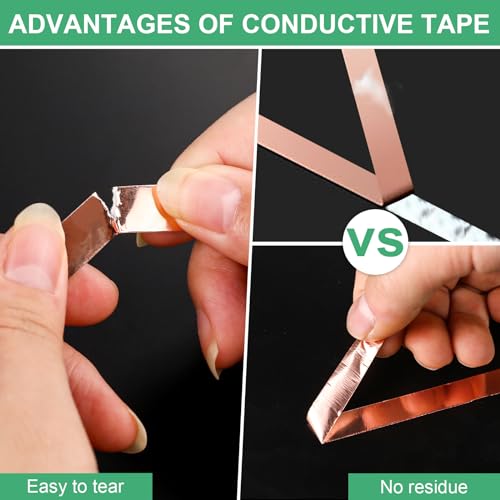 LOVIMAG Copper Tape 4 Sizes (0.2/0.24/0.3/0.4Inch) x82.5FT HVAC Foil Strips - size: 4sizes(0.2/0.24/0.3/0.4inch)x82.5ft