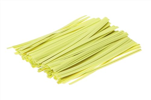 ONLYKXY 80pcs plastic Twist Ties Plant Ties Reusable Bread Twist Ties cake pop ties Cable Ties Candy Ties for Bags 4 Inch (Yellow) - color: Yellow