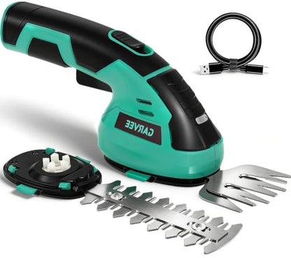 7.2V Cordless Grass Shear & Hedge Trimmer Handheld Lawn Garden Cutter