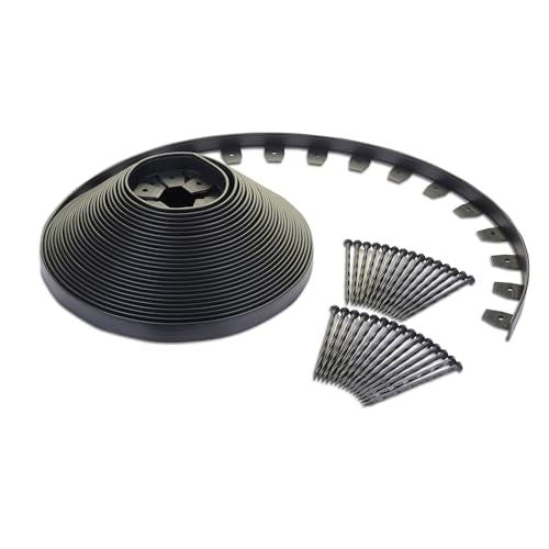EasyFlex Heavy Duty No-Dig Edging Kit - 100ft., Black - size: 100 Foot, style: Heavy Duty
