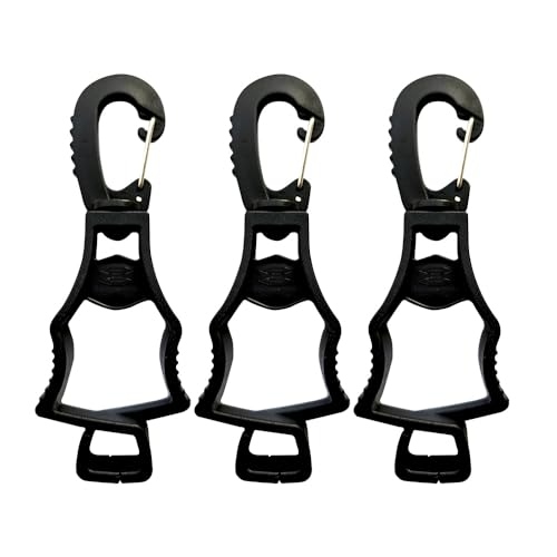 Seibertron Patented 3pcs Glove Clips, Glove Holder, Glove Clips For Work, For Duty Belt, For Construction Black - color: Black 3 Pieces