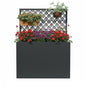 Metal Planter Box with Trellis, 35" Lx11.8 Wx47 H Metal Raised Garden Bed with Trellis and Drainage Holes, Outdoor Standing Flower Bed for Climbing Plants,Vegetables,and Vines(Diamond) - size: 1 PCS 35" Lx11.8" Wx47" H - Diamond