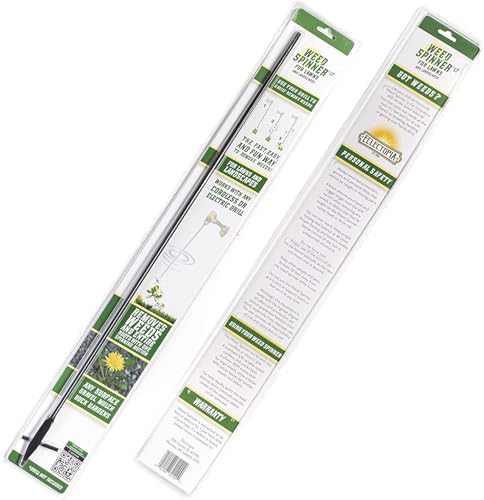 WeedSpinner Model WS-1 Drill-Powered Weed Removal Tool