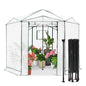 EAGLE PEAK 8.5x8.5 Easy Setup Pop Up Greenhouse, Hexagon, Clear/White - color: Clear/White, size: 8.5x8.5