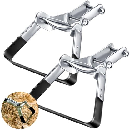 2 Pcs Garden Hula Hoes Stirrup for Weeding 5.7 x 3.9 Inches Replacement Heads Scuffle Loop Tools Scuffle Hoe Garden Tool with Blade for Lawn Yard Weeding Vegetable Garden
