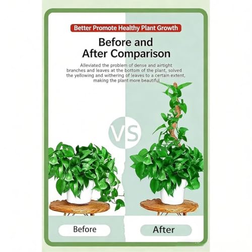 Bendable 28 Inches Moss Pole - 2 Pack Monstera Plant Support Stakes