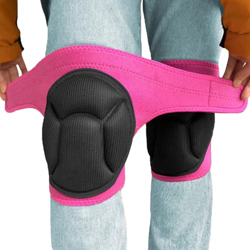 Women' s Work Knee Pads Adjustable - Thick Foam Padding, Pink Extra Large - color: Pink, size: X-Large