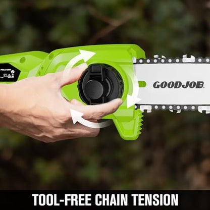 Cordless Pole Saw, 20V Electric Pole Chainsaw for Tree Trimming