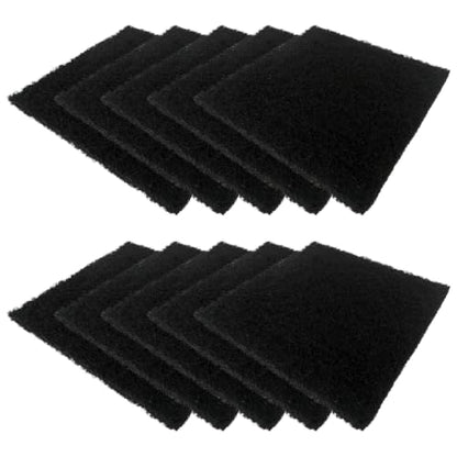 JURENGUDF 10 Pack 5 Inch Carbon Filters – Square Activated Charcoal Sheets, Odor Control Refills for Kitchen Compost Bucket and Countertop Bins