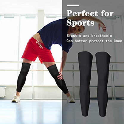 Skylety Compression Leg Sleeves Men Women - color: Black, size: X-Large