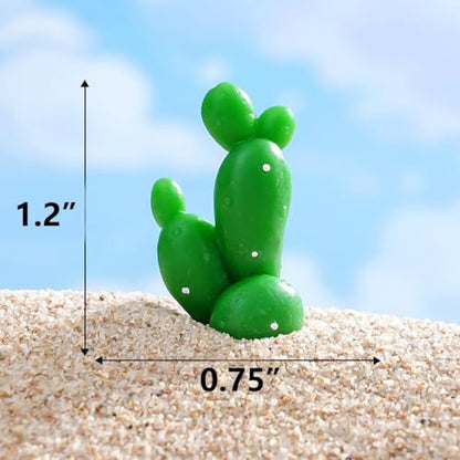 11 PCS Mini Resin Cacatus Plants, Fairy Garden Accessories, Miniature Figurines, Micro Landscape Ornaments - color: Cacatus
