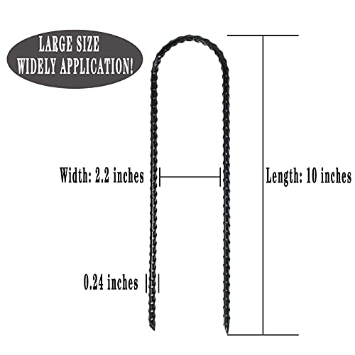 10 Inch Coated Rebar Trampoline Wind Stake Set of 12 Metal Anchors