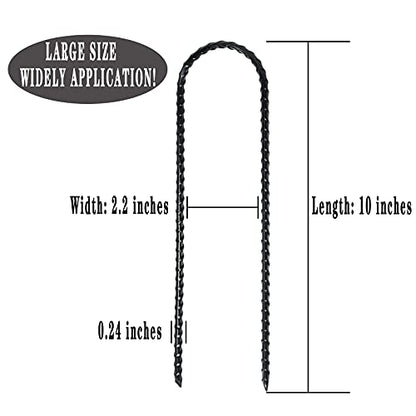 10 Inch Coated Rebar Trampoline Wind Stake Set of 12 Metal Anchors