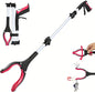Grabber Reacher Tool - 43” Extra Long Foldable Gripper and Reaching Tool - Heavy Duty Pick Up Stick Grabbers for Seniors, Trash, Surgery Recovery Must Haves Gifts (Red-43in) - color: Red-43in