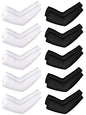 Boao 10 Pcs UV Arm Sleeves Tattoo Cover - color: Black, White, size: Medium